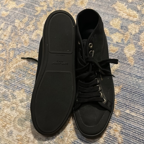 Black Canvas Saint Laurent Sneakers - Picture 6 of 8